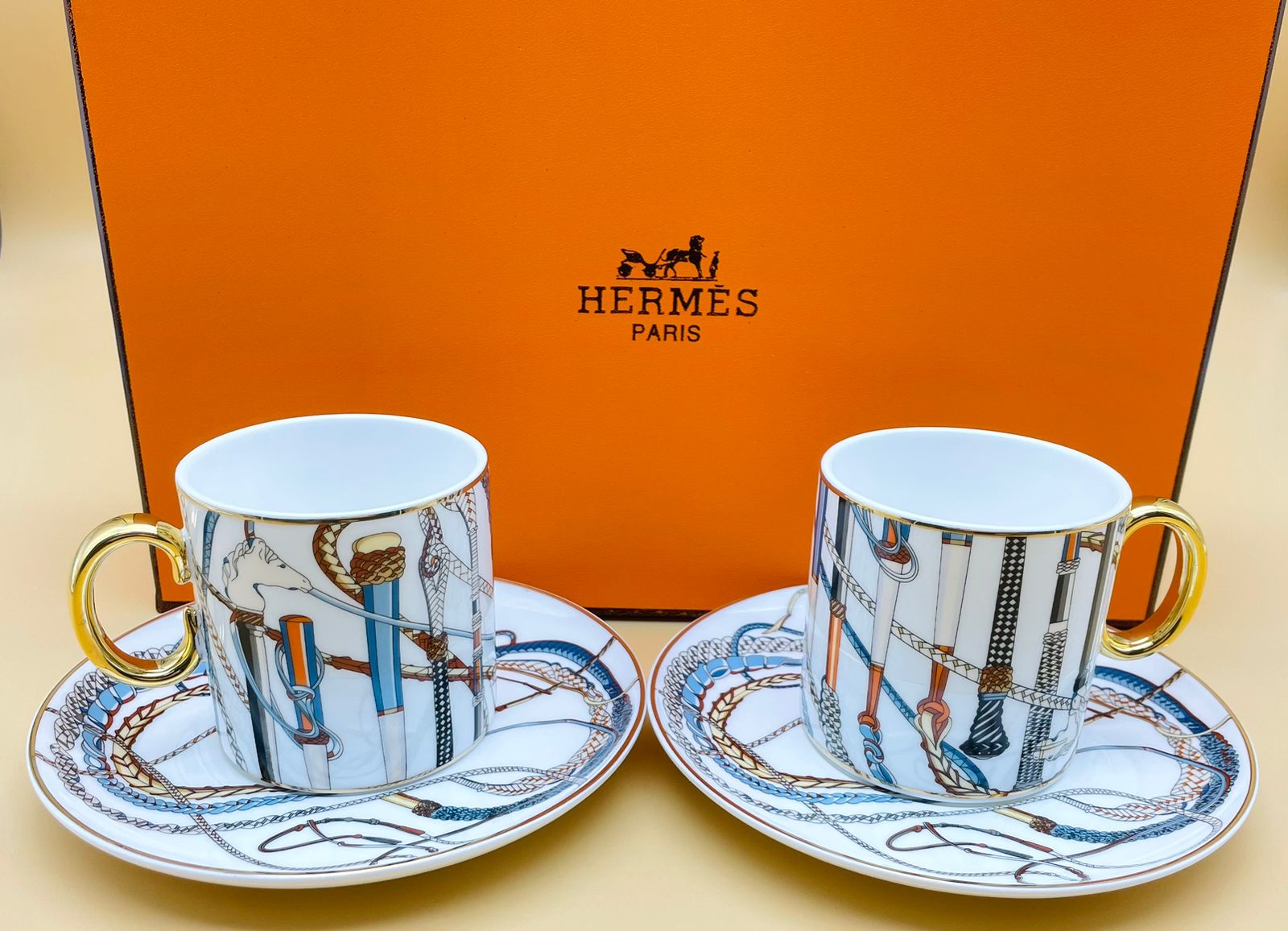 Hermes Tea set of two